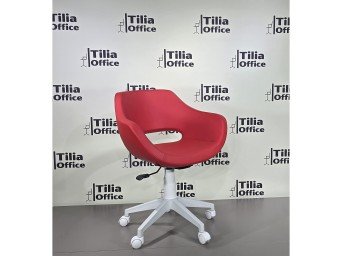 Monaco Çalışma Kesim Çocuk Koltuğu Beyaz Ayak Kırmızı